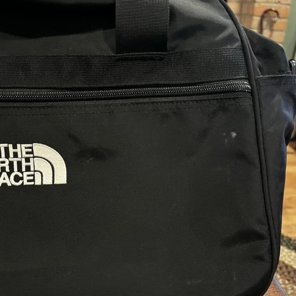 Vintage The North Face Cordura Duffle Bag Black Nylon Gym Travel‎ Tote
